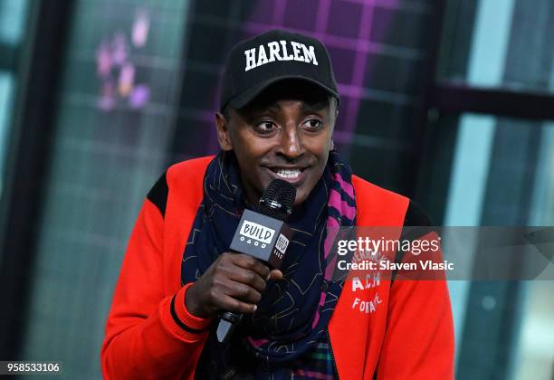 Chef Marcus Samuelsson visits Build Series to discuss Harlem EatUp! Festival at Build Studio on May 14, 2018 in New York City.