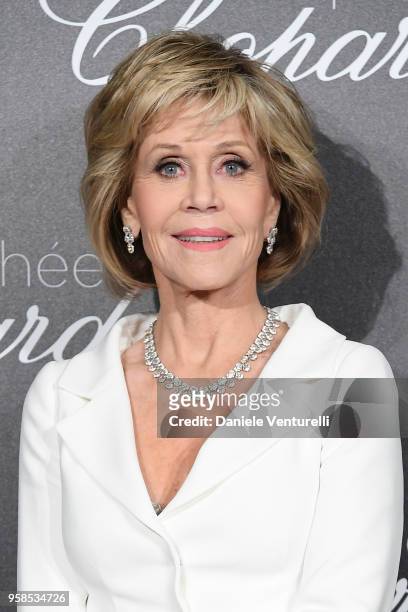 Actress Jane Fonda attends the Chopard Trophy during the 71st annual Cannes Film Festival at Martinez Hotel on May 14, 2018 in Cannes, France.