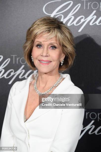 Actress Jane Fonda attends the Chopard Trophy during the 71st annual Cannes Film Festival at Martinez Hotel on May 14, 2018 in Cannes, France.