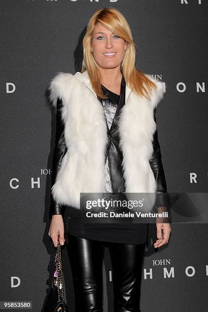 Raffaella Zardo attends the John Richmond Milan Fashion Week Autumn/Winter 2010 show on January 18, 2010 in Milan, Italy.