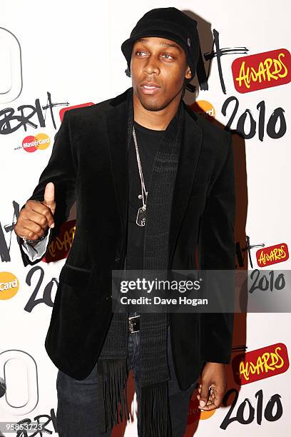 Lemar arrives at the Brit Awards 2010 launch held the at The Indigo 02 on January 18, 2010 in London, England.