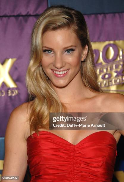Actress Heather Morris attends Fox's 2010 Golden Globes Awards Party at Craft on January 17, 2010 in Century City, California.