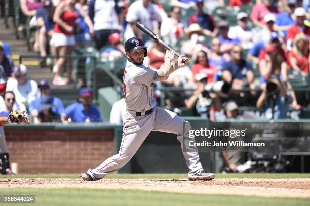 Blake Swihart of the Boston Red Sox bats against the Texas Rangers at Globe Life Park in Arlington on Sunday, May 31, 2015 in Arlington, Texas. The...