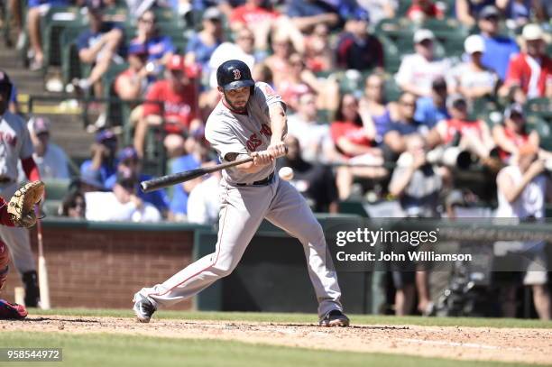 Blake Swihart of the Boston Red Sox bats against the Texas Rangers at Globe Life Park in Arlington on Sunday, May 31, 2015 in Arlington, Texas. The...