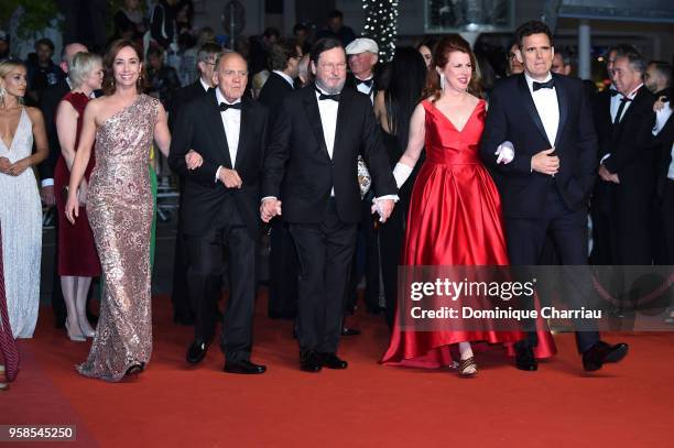 Actress Sofie Grabol, actor Bruno Ganz, director Lars von Trier, actress Siobhan Fallon Hogan and actor Matt Dillon attend the screening of "The...