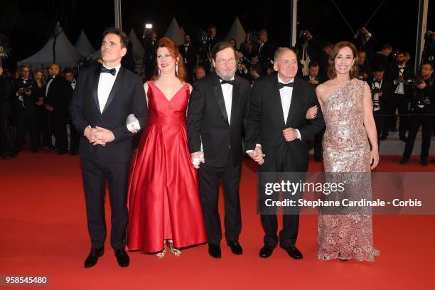 Actor Matt Dillon, actress Siobhan Fallon Hogan, director Lars von Trier, actor Bruno Ganz and actress Sofie Grabol attend the screening of "The...