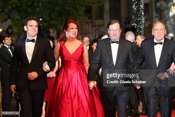 Actor Matt Dillon, actress Siobhan Fallon Hogan, director Lars von Trier and actor Bruno Ganz attend the screening of "The House That Jack Built"...