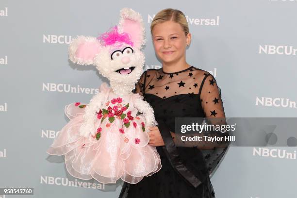 Darci Lynne attends the 2018 NBCUniversal Upfront Presentation at Rockefeller Center on May 14, 2018 in New York City.