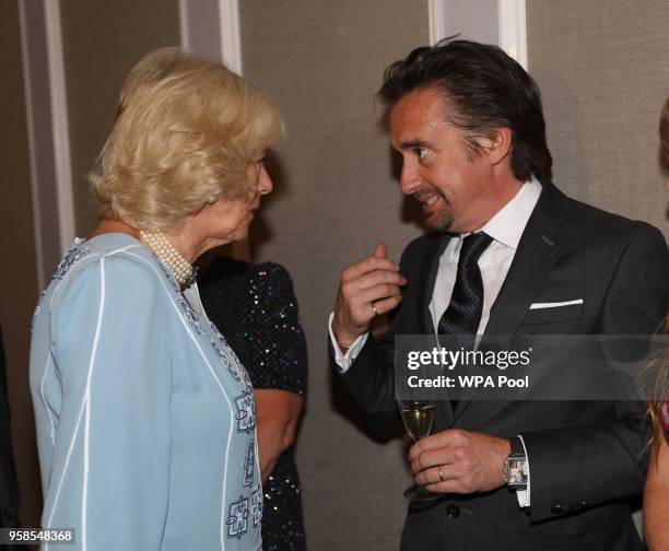 Camilla, Duchess of Cornwall speaks with Richard Hammond as she attends the NHS Heroes Awards at the London Hilton Hotel on May 14, 2018 in London,...
