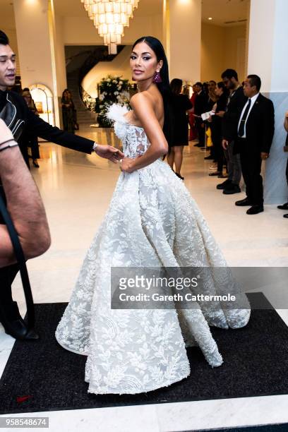 Singer Nicole Scherzinger is seen leaving the Martinez hotel ahead of the screening of "BlacKkKlansman" during the 71st annual Cannes Film Festival...