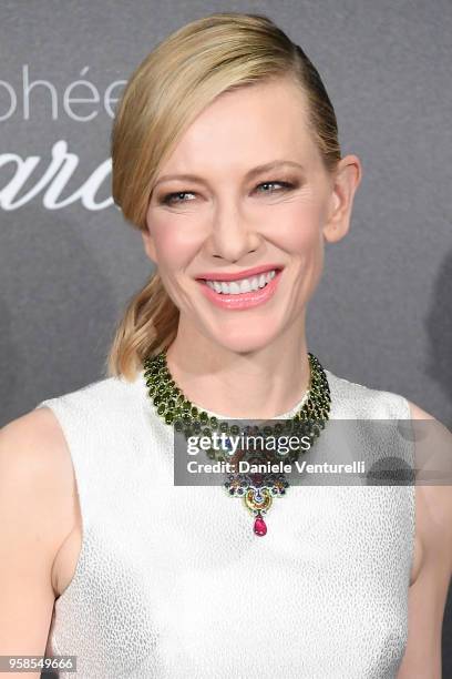 Jury president Cate Blanchett attends the Chopard Trophy during the 71st annual Cannes Film Festival at Martinez Hotel on May 14, 2018 in Cannes,...