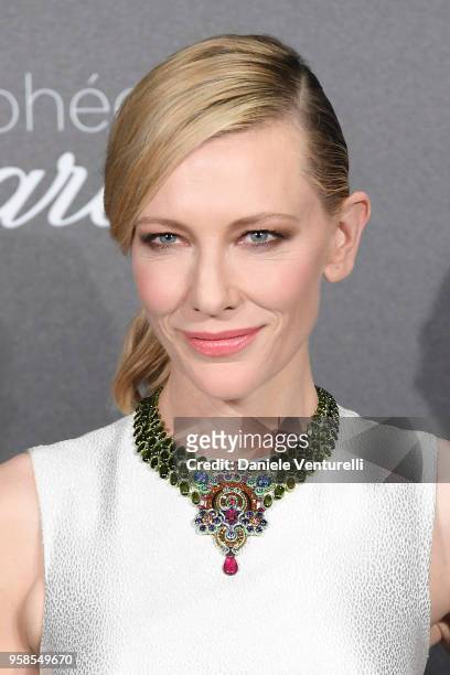 Jury president Cate Blanchett attends the Chopard Trophy during the 71st annual Cannes Film Festival at Martinez Hotel on May 14, 2018 in Cannes,...