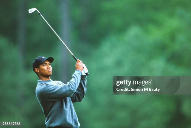 Tiger Woods of the USA in action during The Masters, Augusta on April 8, 2000 in Augusta, Georgia.