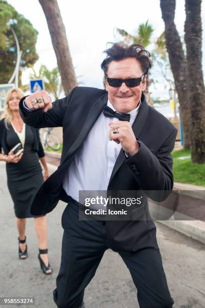 Michael Madsen strolls in Cannes during the 71st annual Cannes Film Festival at on May 14, 2018 in Cannes, France.