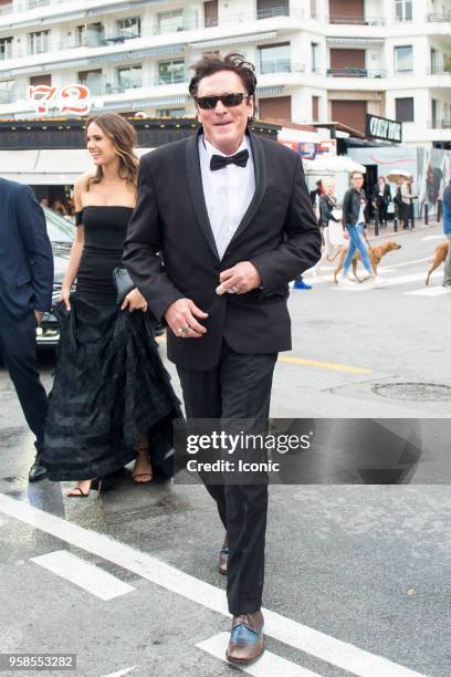 Michael Madsen strolls in Cannes during the 71st annual Cannes Film Festival at on May 14, 2018 in Cannes, France.
