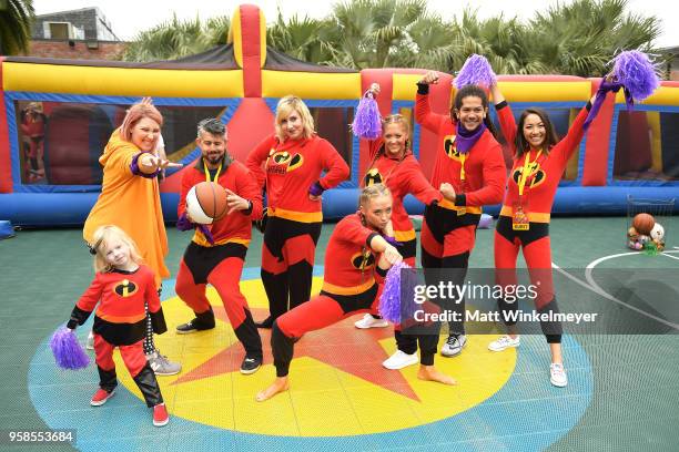 Influencers from around the world celebrate "Incredibles Day" with fun activities inspired by "Incredibles 2" at Pixar Animation Studios on May 14,...