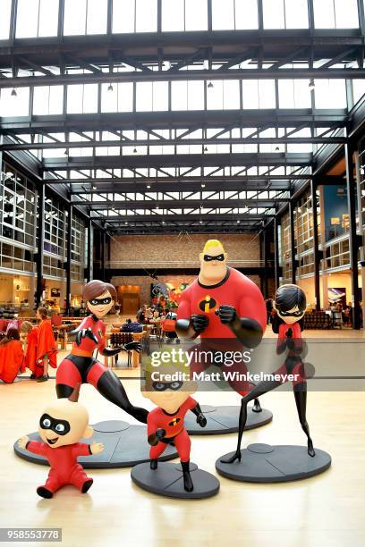 General view of atmosphere as Influencers from around the world celebrate "Incredibles Day" with fun activities inspired by "Incredibles 2" at Pixar...
