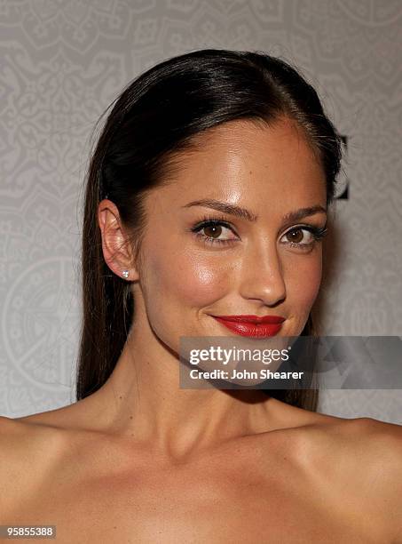 Actress Minka Kelly arrives at The Art of Elysium's 3rd Annual Black Tie Charity Gala "Heaven" on January 16, 2010 in Beverly Hills, California.