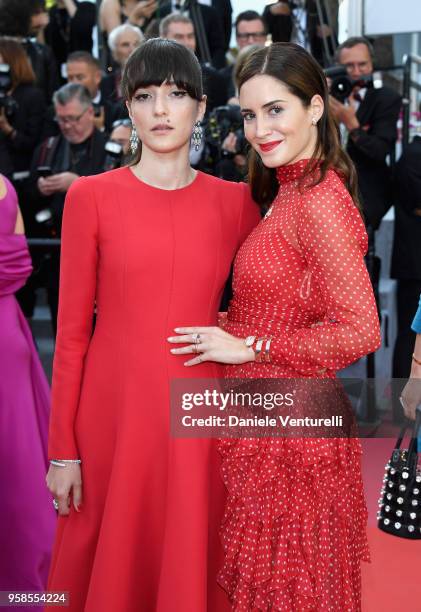 Eleonora Carisi and Gala Gonzales attend the screening of "Ash Is The Purest White " during the 71st annual Cannes Film Festival at Palais des...