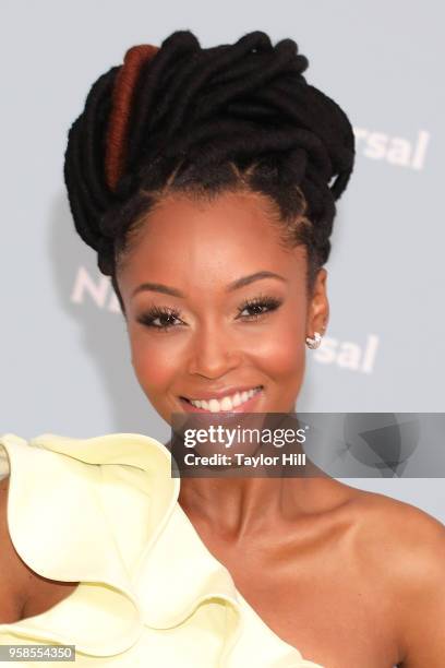 YaYa DaCosta attends the 2018 NBCUniversal Upfront Presentation at Rockefeller Center on May 14, 2018 in New York City.