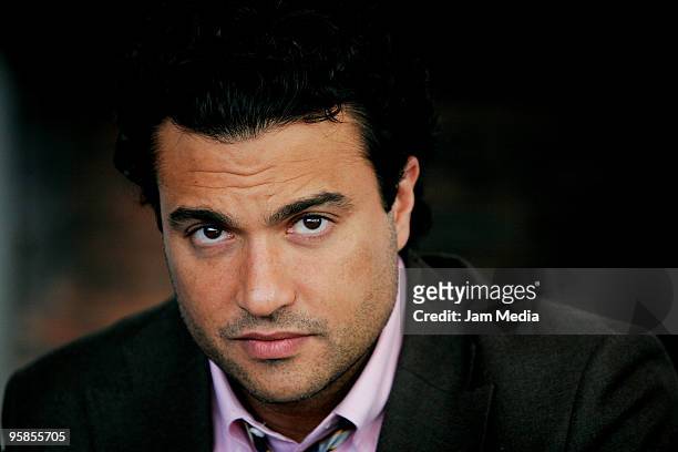 Actor Jaime Camil attends a press conference to launch the movie 'Regresa' at Habita Hotel on January 18, 2010 in Mexico City, Mexico.