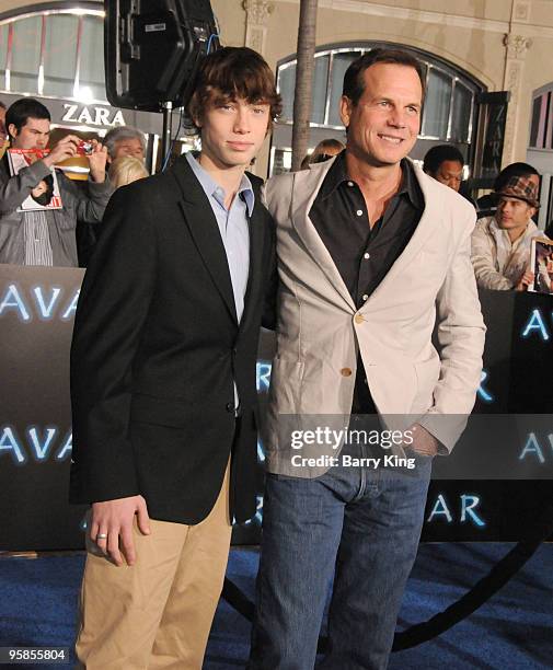 Actor Bill Paxton and his son arrive to the Los Angeles Premiere "Avatar" at Grauman's Chinese Theatre on December 16, 2009 in Hollywood, California.