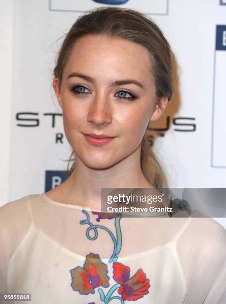 Actress Saoirse Ronan attends the BAFTA/LA's 16th Annual Awards Season Tea Party at Beverly Hills Hotel on January 16, 2010 in Beverly Hills,...