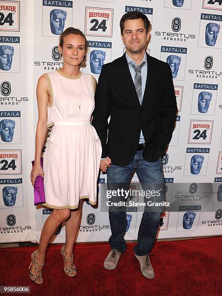 Diane Kruger and Joshua Jackson attends the BAFTA/LA's 16th Annual Awards Season Tea Party at Beverly Hills Hotel on January 16, 2010 in Beverly...