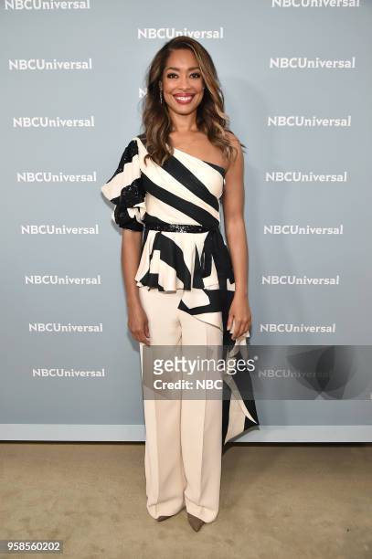 NBCUniversal Upfront in New York City on Monday, May 14, 2018 -- Red Carpet -- Pictured: Gina Torres, "Suits Second City" on USA Network
