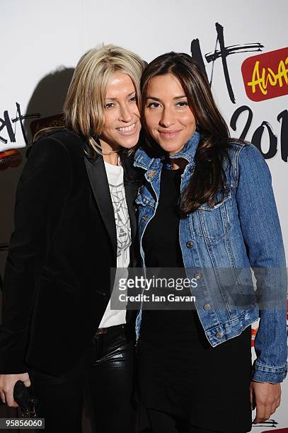 Nicole Appleton and Melanie Blatt attend the Brit Awards 2010 Shortlist Announcement at the 02 Arena on January 18, 2010 in London, England.
