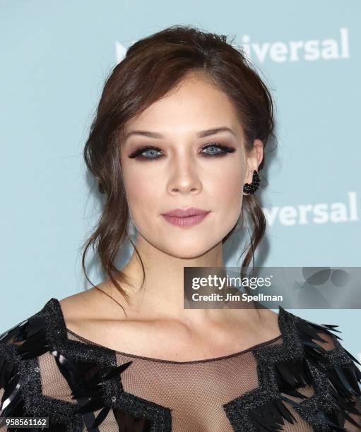 Carolina Miranda attends the 2018 NBCUniversal Upfront presentation at Rockefeller Center on May 14, 2018 in New York City.