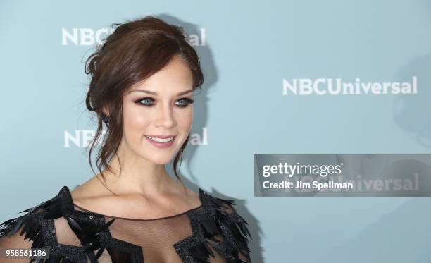 Carolina Miranda attends the 2018 NBCUniversal Upfront presentation at Rockefeller Center on May 14, 2018 in New York City.