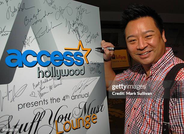 Actor Rex Lee attends Access Hollywood "Stuff You Must..." Lounge Produced by On 3 Productions Celebrating the Golden Globes - Day 2 at Sofitel Hotel...