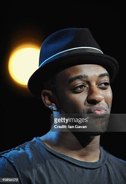Oritse Williams attends the Brit Awards 2010 Shortlist Announcement at the 02 Arena on January 18, 2010 in London, England.