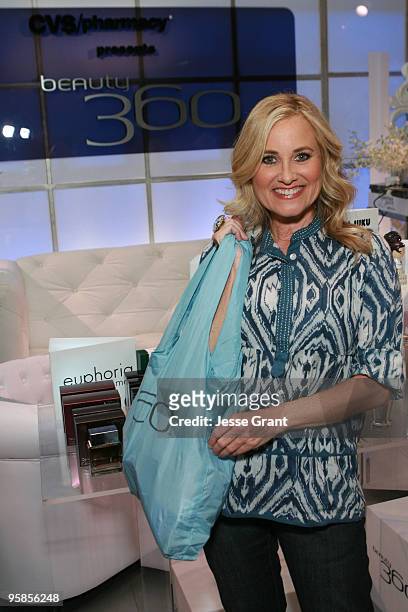 Actress Maureen McCormick attends the CVS/Pharmacy Beauty 360 Suite at Access Hollywood "Stuff You Must..." Lounge Produced by On 3 Productions...