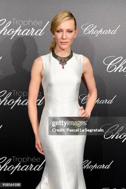 Cate Blanchett attends the Trophee Chopard during the 71st annual Cannes Film Festival at Hotel Martinez on May 14, 2018 in Cannes, France.