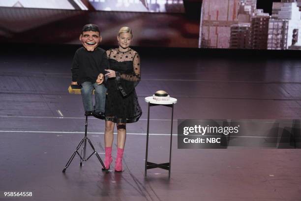 NBCUniversal Upfront in New York City on Monday, May 14, 2018 -- Pictured: Darci Lynne, "Americas Got Talent" on NBC --