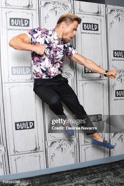 Personality and professional dancer Derek Hough visits Build Series to discuss 'World of Dance' at Build Studio on May 14, 2018 in New York City.