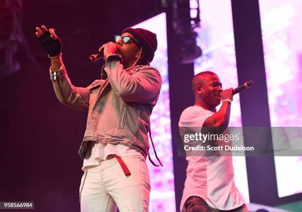 Rapper Ty Dolla Sign performs onstage during the Power 106 Powerhouse festival at Glen Helen Amphitheatre on May 12, 2018 in San Bernardino,...