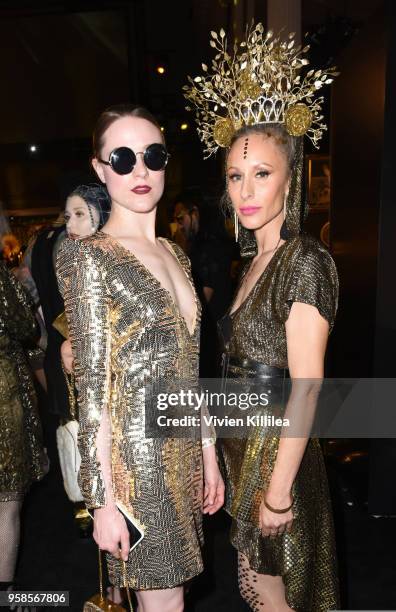 Evan Rachel Wood and Rachel Hoke attend Kat Von D Beauty 10th Anniversary Party at Vibiana Cathedral on May 10, 2018 in Los Angeles, California.