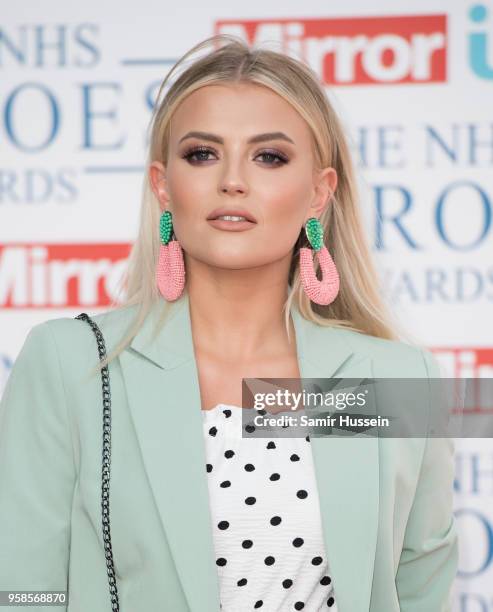 Lucy Fallon attends the 'NHS Heroes Awards' held at the Hilton Park Lane on May 14, 2018 in London, England.