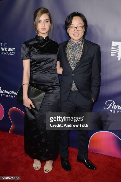 Annette Schoeman and Actor Jimmy O. Yang attends The 22nd Annual Webby Awards at Cipriani Wall Street on May 14, 2018 in New York City.