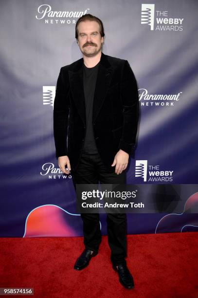 Actor David Harbour attends The 22nd Annual Webby Awards at Cipriani Wall Street on May 14, 2018 in New York City.