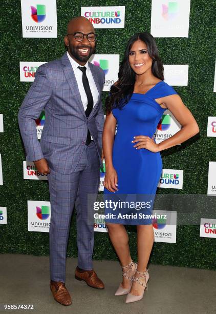 Brea Frank and Francisca Lachapel attend the 2018 Univision Upfront at Spring Studios on May 14, 2018 in New York City.