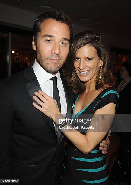 Actors Jeremy Piven and Perrey Reeves attends the 67th Annual Golden Globe Awards official HBO After Party held at Circa 55 Restaurant at The Beverly...