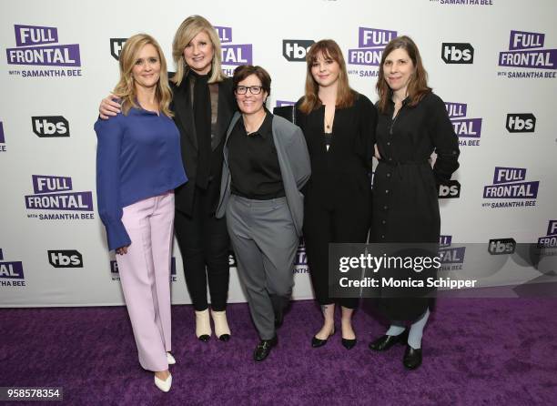 Samantha Bee, Arianna Huffington, Kara Swisher, Amber Tamblyn and Cynthia Littleton attend the "Full Frontal with Samantha Bee" FYC Event NY on May...