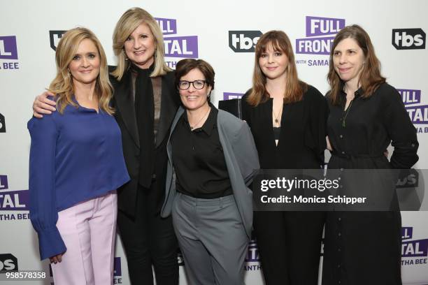 Samantha Bee, Arianna Huffington, Kara Swisher, Amber Tamblyn and Cynthia Littleton attend the "Full Frontal with Samantha Bee" FYC Event NY on May...