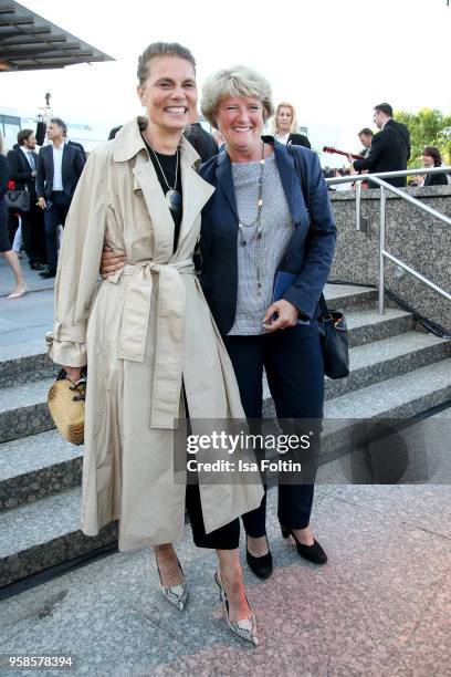 Cook Sarah Wiener and German politician Monika Gruetters during the 13th Long Night of the Sueddeutsche Zeitung at Open Air Kulturforum on January...