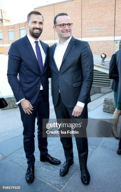 German politician Jens Spahn and his partner Daniel Funke during the 13th Long Night of the Sueddeutsche Zeitung at Open Air Kulturforum on January...