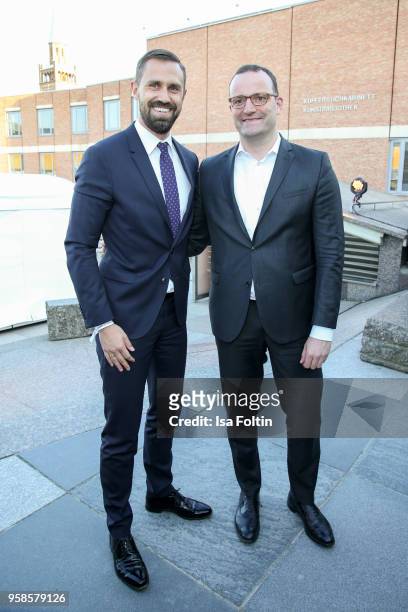 German politician Jens Spahn and his partner Daniel Funke during the 13th Long Night of the Sueddeutsche Zeitung at Open Air Kulturforum on January...